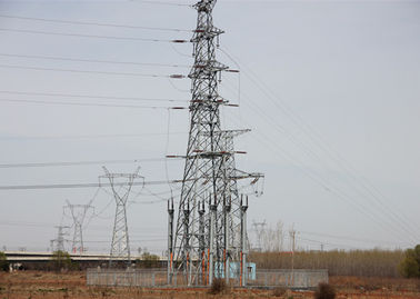 Gegalvaniseerde Elektriciteitspylonen, de Toren van het Transmissiestaal voor Machts Luchtlijn