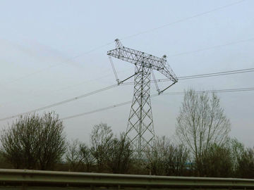 AWS D1.1 66 Kv Transmission Tower , Tall High Tension Electrical Towers