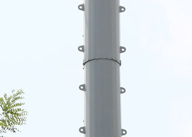 GSM Monopole Telecommunications Tower , Broadcast TV Monopole Communication Tower