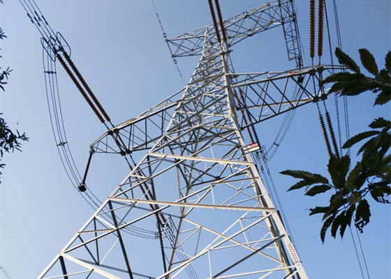 Dubbele het Staaltorens van het Kringsq355b 220KV Gegalvaniseerde Rooster